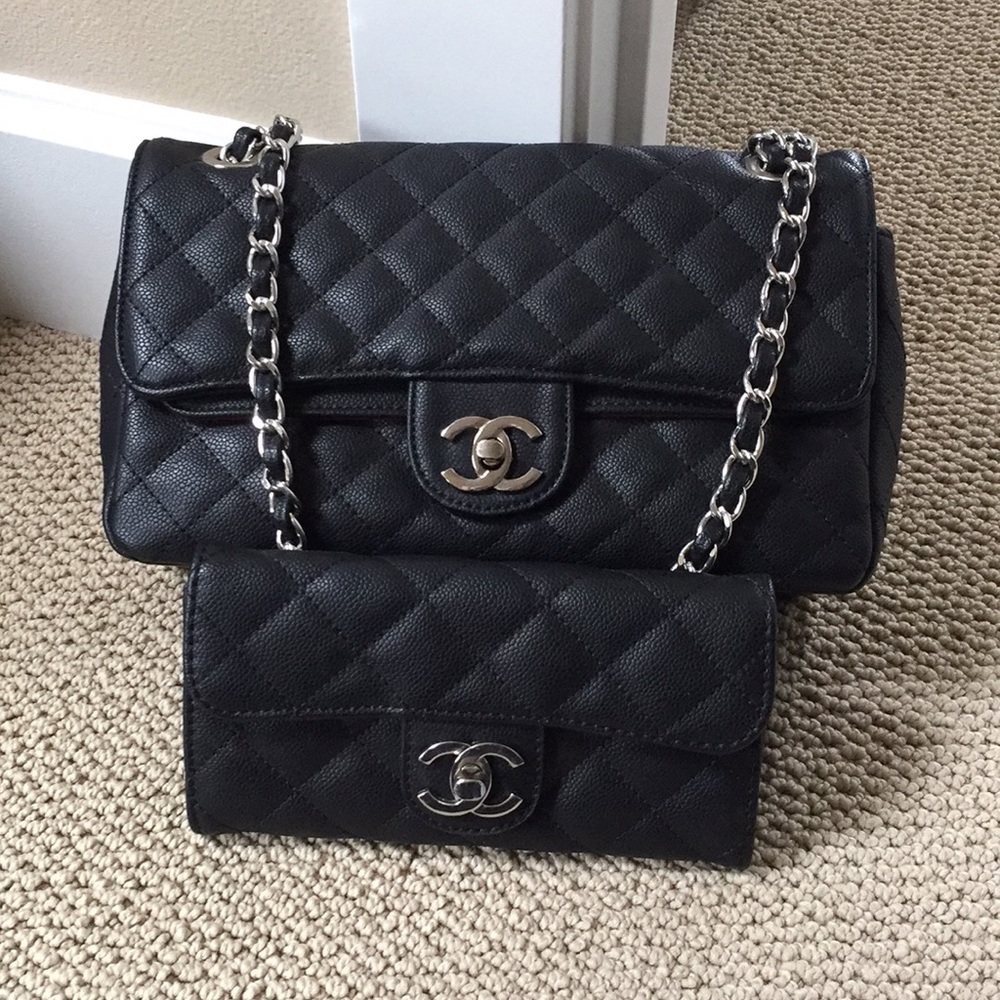 Quilted Crossbody & Matching Wallet